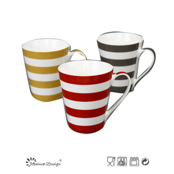 11oz Nova caneca de osso China com Stripe